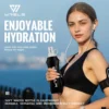 WRELS Tragbare weiche TPU-Wasserflasche, BPA-frei, faltbar, weiche Flaschen für Outdoor-Sport, Marathon, Laufen, Trink, Camping, Wandern 3