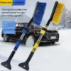 1 Stück Auto-Schneebürste und Eiskratzer, Eiskratzer für die Windschutzscheibe des Autos, mit ergonomischem Schaumstoffgriff und Kopf für Autos, LKWs und SUVs