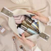 Neue frauen Tragbare Große Kapazität frauen Einfache Kosmetik Lagerung Tasche Make-Up Tasche Waschen Tasche Reisetasche 4