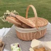 Picknick Obst Lagerung Korb Ostern Haushalt Snack Container Weidenkorb mit Deckel Multi-funktion Weidenkorb Hause Versorgung 6