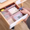 Verstellbarer Schubladenteiler, Aufbewahrungsorganisator, Schrankseparator für Socken, Unterwäsche, Make-up, Küche, Kommode für stationäre Aufbewahrung 2