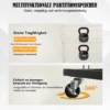 5-stufiges Aufbewahrungskorbregal, mobiles Bodenregal, Lebensmittelregal, Ausrüstungsregale, Hängekorb, kommerzielle abnehmbare Regale 3