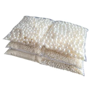 10-1000 teile/los 3-20mm Gerade Löcher Acryl Imitation Perle Beige Armband Runde Perlen Für DIY Handwerk schmuck Machen Liefert