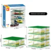 SEMBO BLOCK DIY Sportwagen Garage Bausteine Technologie Rennfahrzeug Lagerung Vitrine Ziegel Kinder Spielzeug Jungen Geschenke 6