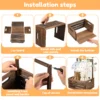 Holz Baby Dusche Lagerung Korb Baby Spielzeug Lagerung Kiste mit Griff Dekor Mehrzweck Geschenk Korb für Jungen Mädchen Neue Eltern 3