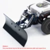 1/24 RC Aluminium verstellbare Schneeschaufel/Schneepflug-Set mit 12 G 180 °   Servomotor kompatibel mit 1/24 Axial SCX24 Crawler Car Upg 5