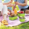 1/4PCS Falten Silikon Lunch Box Küche Kühlschrank Konservierung Box Umweltfreundliche Picknick Lagerung Box Stapelbar Platz Sparen 2