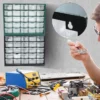 25-Zoll-Schubladenbox mit mehreren Gittern, Wandmontage, Schraubenklassifizierung, Komponentenbox, Werkzeugkoffer, Aufbewahrungsbox für elektronische Komponenten, Werkzeugkasten 6