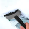 Eiskratzer aus Edelstahl, tragbare Schneebürste, Windschutzscheibe, Eiskratzer für die Windschutzscheibe des Autos 2