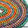 8MM Malachit Synthetische Stein Mischfarben Runde Spacer Lose Perlen Für Schmuck Machen DIY Charms Armband Zubehör 45-225 stücke 4