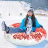 1-teiliger aufblasbarer Schneeschlauch für Erwachsene, verdickter, robuster Schlitten mit Griffen, Winter-Outdoor-Sportausrüstung für Familienaktivitäten 1