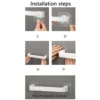 Haushalt Haar Schleife Kopf Seil Lagerung Rack, Nicht Stanzen Multifunktionale Haken, Schlafsaal Nahtlose Lagerung Rack 5