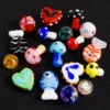 Neue Glas Muster Perlen Pilz Fisch Herzförmige Abstand Perlen Schmuck Machen Armband Ohrringe Diy Zubehör 10/30/50 teile/los 5