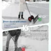 Handschieber zum Schneeentfernung mit Rädern, großes Schneeräumungswerkzeug, Fahrzeug, Schneeräumungsartefakt, Schneeräumungsmaschine für den Garten 6