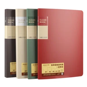 A3 Art Portfolio – 8K-Ordner für Kunstwerke, Aufbewahrungstasche für Poster, Zertifikate, Dokumentenorganisation, Ausstellungsbuch