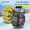 Anti-Rutsch-Kette für Autoreifen, kleines Auto, Geländewagen, SUV, universelle TPU-Qualität, dicke Winter-Schneekette 4