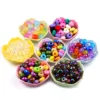 Bunte UV-Radkristallperlen mit großem Loch, Glasabstandshalter, lose Perlen, 14 mm, für Schmuckherstellung, Armbänder, Halsketten, DIY-Zubehör 6