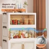 45/55/65 cm Länge, Multifunktions-Aufbewahrungsschrank, großes Fassungsvermögen, faltbar, einfach zu installierende Aufbewahrungsbox, staubdichter Kleiderschrank 4