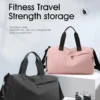 Oxford-Reisetaschen mit Reißverschluss, großes Fassungsvermögen, solide Fitnesstaschen, verdickter Stoff, hohe Kapazität, wasserdichte Gepäck-Sporttaschen 6