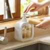 300/500ml Bad Seifensp ender nachfüllbare Lotion Shampoo Dusch gel halter tragbare Reisesp ender leere Bad Pump flasche 5