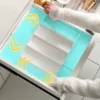 Erweiterbarer Schubladen-Organizer, vielseitiger verstellbarer Organizer, Besteck-Tablett für Küche, Schublade, Löffel, Gabeln, Messer, Besteckhalter 4