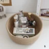 Runde Desktop-Aufbewahrungskörbe, Schmuckschlüssel, Fernbedienung, Organizer, Schlafsaal, Schlafzimmer, Schreibtisch, Spielzeug, Kosmetik, Buch, Stiftboxen 5