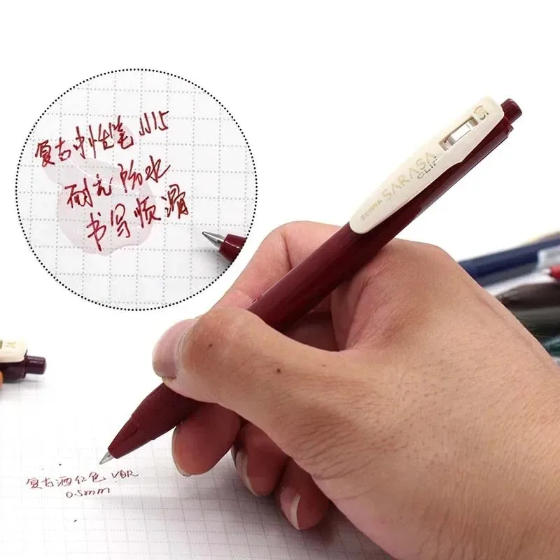 ZEBRA Retro-Farbgelstift JJ15 SARASA Push Color 0,5 mm Stifte zum Schreiben 10 Farben Kawaii Schulbedarf Japanisches Briefpapier 3