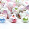 20 Stück/40 Stück/100 Stück zufällige Farbe fünfzackiger Stern Herz weiße Eimerperlen großes Loch Perlen Abacus Perlen Acrylperlen 13 mm 2