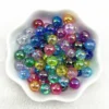50 Stück 8 mm gemischte Farben AB runde lose Acryl-Abstandsperlen für Schmuckherstellung, handgefertigte Armbänder, Zubehör 3