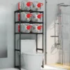 Mehr schicht iges Toiletten lager regal Perforation freies Lager regal Waschmaschinen regal mit großer Kapazität Platzsparender Steh halter 4