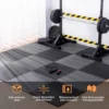 20/40 Stück hochdichte Eva-Schaum-Fußmatten (schwarz und grau), mit ineinandergreifenden Schaumstoffplatten – rutschfest, langlebig, bequem, ideal für Fitnessstudio-Böden, Laufbänder, Tatami-Matten, Gewichtsräume, Fußschutzmatten, abnehmbarer Poolboden und Pilates – vielseitig einsetzbarer Einsatz im Fitnessstudio 4