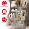 360 °   Rotierender Make-up-Organizer, verstellbare Schichten, drehender Halter, großes Fassungsvermögen, Karussell-Kosmetik-Vitrine für Waschtisch 3