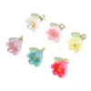 11 x 14 mm, 2–10 Stück, Acryl-Lilie des Tal-Blumenknospenperlen, plattiert mit farbigen losen Perlen, handgefertigte DIY-Schmuckherstellung 6