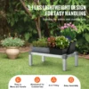 SucceBuy 1000LBS Aluminium-Wäscheständer, 20,3 cm, 30,5 cm, vom Boden weg, verstellbares Aluminium-Lebensmittelaufbewahrungs-Bodenregal für Küchen, Garagen 5
