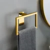 Kein Bohren, Handtuchhalter aus Edelstahl 304, Handtuchring, Papierhalter, Kleiderhaken, verspiegelt, Gold, Silber, Badezimmer-Zubehör-Sets 5