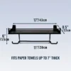 Papierhandtuchhalter für die Garage, Wandregal, Einhandriss, Garagenorganisation und Aufbewahrungsregal für 50 Pfund 2