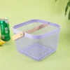 Moderner hohler Aufbewahrungskorb für die Küche, Abfluss-Organizer mit Griff für Obst, Gemüse, Snacks, Stil, Zuhause, Badezimmer, Aufbewahrungslösung 4