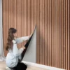 1 Rolle selbstklebende Wandpaneel-Sxp-Schaumstoffaufkleber zum Abziehen und Aufkleben, 3D-Wandaufkleber, einfach zu basteln, geeignet für Decke und Wohnzimmer 3