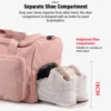 Handgepäck-Reisetasche, große Kapazität, Weekender-Reisetaschen für die Nacht, mit Schuhfach, Sport- und Fitnesstaschen für Damen, Sporttasche 4