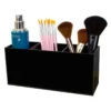 3-Loch transparente Kosmetik Make-up Acryl Make-up Pinsel Werkzeug Aufbewahrungsbox Fall Make-up Pinsel Halter Tisch Organizer Make-up-Tool 3