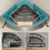 1-2PCS Badezimmer Eckregal mit Kunststoff Haken Handtuchhalter Kein Bohrenraum Aluminium Dusche Lagerregal Badezimmer Organizer 2