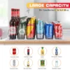 Soda-Dosenspender mit automatischem Drücker, gleitfähig, 6 Reihen, Aufbewahrungsregal für Konserven, für Küche, Kühlschrank 3