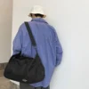 1 Stück Sporttasche mit Schuhfach, stilvolle Reisetasche für Flugzeug, leichte Reisetasche für Damen und Herren, Sport-Fitnessstudio 4