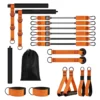 Pilates Bar Kit mit Widerstandsbändern, multifunktionale Pilates Bar, tragbar, Yoga, Pilates Stick, Heim-Fitnessstudio, Krafttrainingsausrüstung