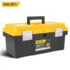 Deli 1 pcs mehrere Spezifikationen Toolbox Doppels chicht Werkzeuge Aufbewahrung sbox mit Griff multifunktion alen tragbaren Tool Organizer