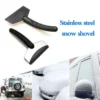 2Pcs Multifunktions Auto Schnee Schaufel Winter Windschutzscheibe Abtauen Eis Schaber Werkzeug Glas Schnee Entfernung Werkzeuge Auto Zubehör 2