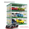 SEMBO BLOCK DIY Sportwagen Garage Bausteine Technologie Rennfahrzeug Lagerung Vitrine Ziegel Kinder Spielzeug Jungen Geschenke 3