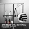Carbon Stahl Dusche Caddy Hängen Bad Regale Organizer Nagel-freies Shampoo Halter Lagerung Regal Rack Badezimmer Korb Halter 2