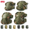 4 Stück taktische Kniesc honer Ellbogen cs Armee Militärs chutz Outdoor Sport Jagd Skating Kniesc honer Sicherheits ausrüstung Knies chutz polster
