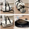 1 Stück Sporttasche mit Schuhfach, stilvolle Reisetasche für Flugzeug, leichte Reisetasche für Damen und Herren, Sport-Fitnessstudio 2